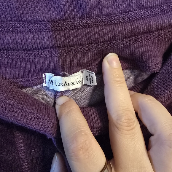 Johnny Was Embroidered Purple Jogger Pants Size XXS - Picture 3 of 6